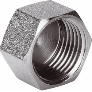 Заглушка 1" на трубу,  гайка никель  AQualink