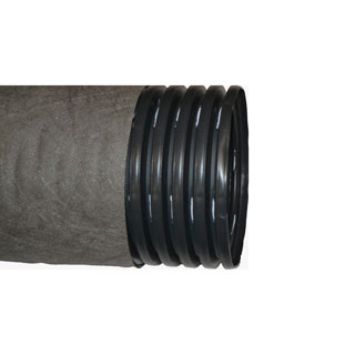 Труба дренажная гофрированная в фильтре геотекстиль 160 мм Sibur (бухта 50 м)