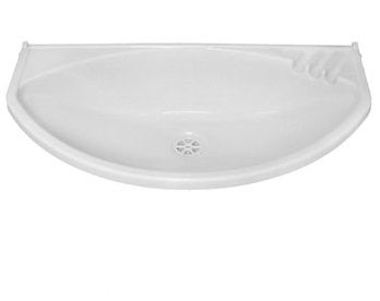 Раковина пластик 54*30 (г.Киров)  кроншт, сифон (мрамор) арт.29