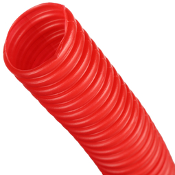 Труба гофрированная ПНД, цвет красный, наружным диаметром 32 мм SPG-0002-503225 STOUT