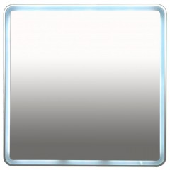 Зеркало Неон 3 с LED подсветкой (клавишный выключатель) 800х800 MISTY