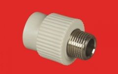 Переход 20*3/4нар.рез. белый (100) ФД-plast