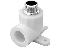 Колено наст.20*1/2 нар.рез. серый (75) ФД-plast