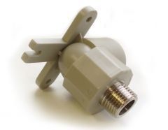 Колено наст.25*1/2нар.р. серый (75) ФД-plast