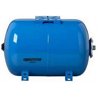 Гидроаккумулятор  VAO 080 (Н440мм х L690мм, d1") Aquasystem гориз. распродажа остатка