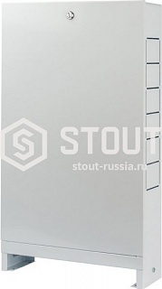Шкаф коллекторный накладной ШРН-0 (1-3) 651х120х365 SCC-0001-000013 STOUT