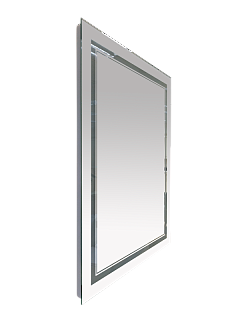 Зеркало Неон 2 с LED подсветкой (клав. выкл.) 600х800 MISTY