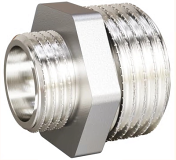 Бочата  1 1/2"- 1 1/4" ш/ш латунь никель  LD (26)