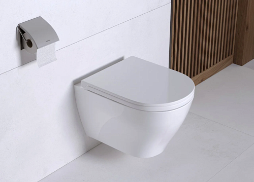 Унитаз подвесной  "BREEZE Rimless" безободковый, сиденье мультилифт(Самара) АКЦИЯ!!