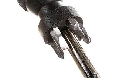 Отвертка FIT 5 CrV бит ,черная усиленная ручка с антискользящей накладкой 56245