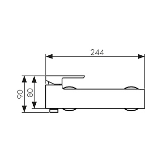 Смес д/душа Kaiser Saga ф25 (53077)