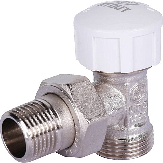 Клапан д/радиатора 1/2"х3/4"ЕК термостатический угловой (SVT-0002-100015) STOUT
