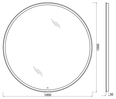  100 "BelBagno" c LED   (  ) 1000 SPC-RNG-1000-LED-TCH