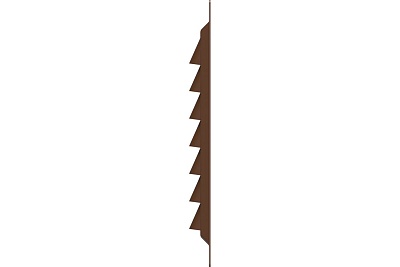 Решетка 1212МЭ 125х125 коричневая сталь (100)