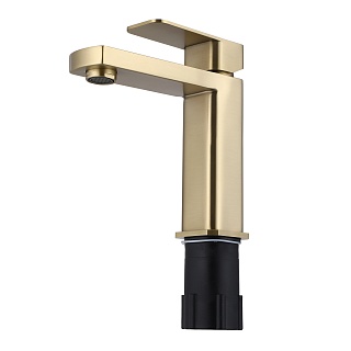 Смеситель д/умывальника "AOMORI" (AOM-1011BG) нерж, браш.золотоTOKITO