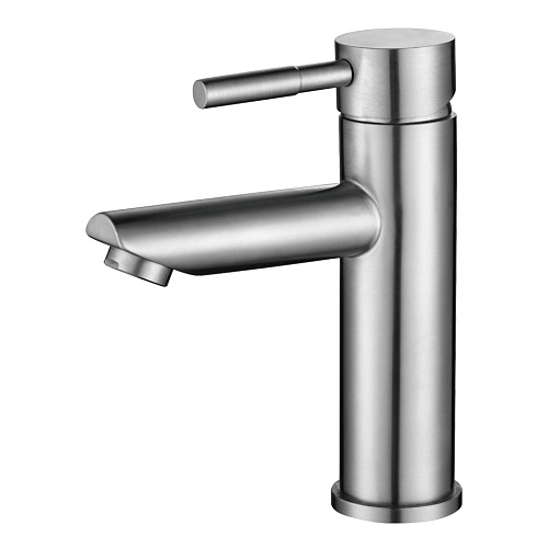 Смес. д/умывальника  MELANA TONDO нерж. (F610101)