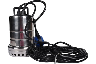 Насос дренажный с поплавком, корпус - нерж.ст, кабель 10 м, 230V, Q=175 л/мин, H=10 м 	(SPD-0001-200450) STOUT