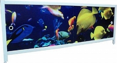 Экран д/ванны АРТ 1,68м (пласт.) Подводный мир (МетаКам)