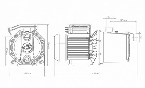 Насос поверхностный "Джамбо" 70/50Н (3702)