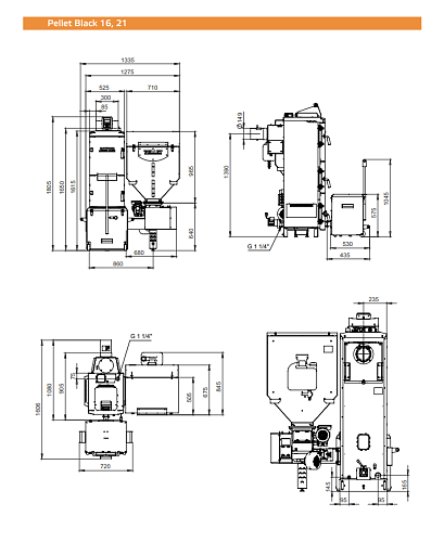 Котел пеллетный ZOTA Pellet Black 21кВт ВЫГОДА!