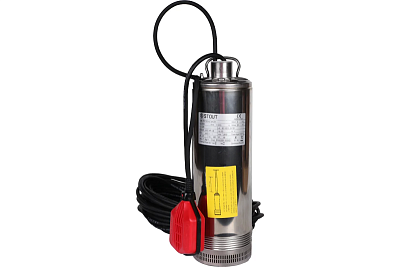 Насос колодезный с поплавком, корпус-нерж.ст, кабель 20 м, 230V, Q=90 л/мин, H=34 м (SPW-0001-200600) STOUT