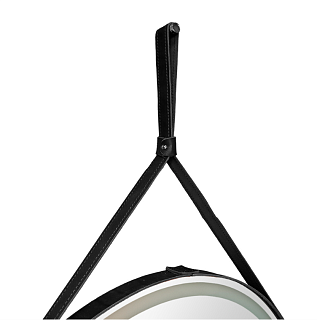 Зеркало 65 "САНАКС" с LED подсветкой (сенсор на зеркале) круглое на ремне (45233)