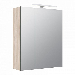Шкаф-зеркало, 50 см, двухдверный, Mirro, IDDIS, MIR5002i99