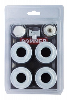 Комплект д/радиатора 1/2" ROMMER без кроншт.(40 шт.) (RAL9016)