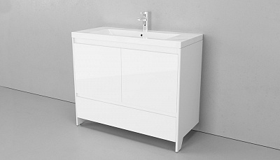 Комплект мебели напольный Velvex Klaufs 100.2D.1Y (белый)
