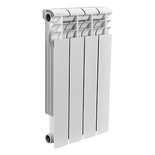 Радиатор бимет. Rommer Optima BM500 4 секций (RAL9016)