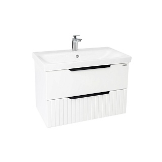 Комплект мебели 80 "Сицилия-80" подвесная 2 ящика белый  VIANT (ум.MODUO-80)