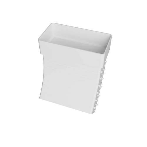 Колено вертикальное разноугловое 620 KRPV 60х120