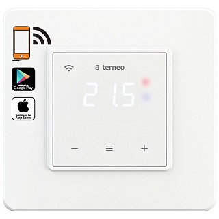 Терморегулятор программ. Wi-Fi Terneo SX, в подрозетник, теплый пол 5-45°C, AC230V, 16A