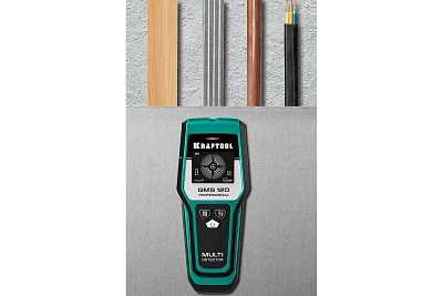 KRAFTOOL GMS-120, ЖК дисплей, универсальный детектор проводки (45298)
