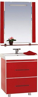Комплект мебели 60 "Гранд LUXE-60" 2 ящ. бордовая кожа CROCO MISTY (ум.Дрея Q-60) Зеркало в подарок