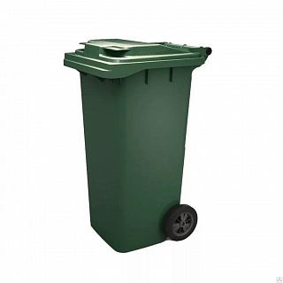 Контейнер мусорный 120л (зеленый) арт.МКТ120(07309) ВЫГОДА