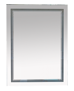 Зеркало Неон 2 с LED подсветкой (клав. выкл.) 600х800 MISTY