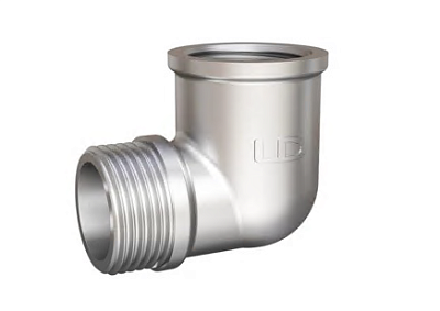 Уголок 1" г/ш латунь никель LD 