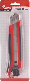 Нож КУРС "Крафт" усиленный прорезиненный, вращ.прижим,магнит25мм (10185)