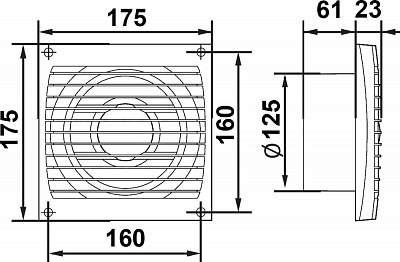 Вентилятор OPTIMA 5-02 D125 с выключателем (20)