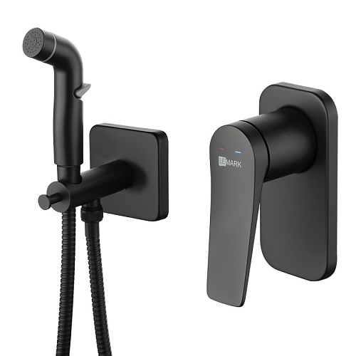 Смеситель с гигиеническим душем встраиваемый "Bronx" (LM3719BL) черный LEMARK ВЫГОДА!!