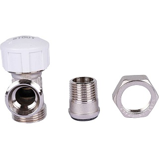 Клапан д/радиатора 1/2"х3/4"ЕК термостатический угловой (SVT-0002-100015) STOUT