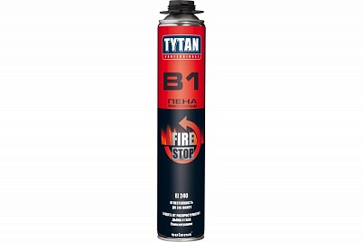 Пена монтажная профи противопожарная (пист.) (750мл.) (12) TYTAN Professional B1 (21154)