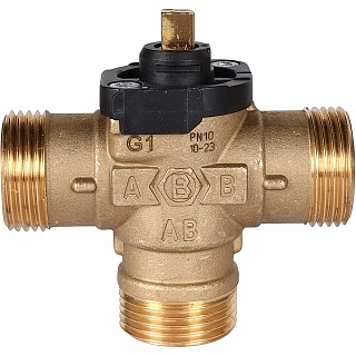 Клапан зональный 3-ходовой, сервопривод 230V, с кабелем 1м,, НР 1 (SVM-0170-300125) STOUT