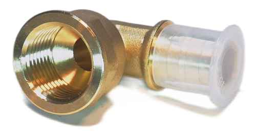 Угольник с вн. резьбой латунный 16х1/2''  (HFWQE00059) Hipex (50)