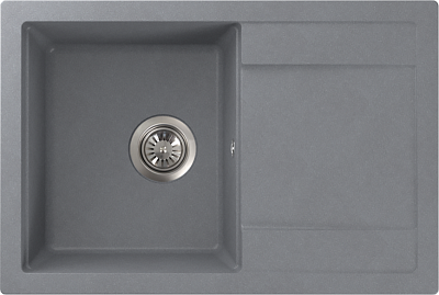 Мойка гранит FOSTO NOVA 74-49 (серый) без сифона 
