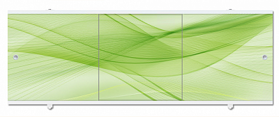 Экран д/ванны 1,68м (алюм.каркас) зеленый (МетаКам)