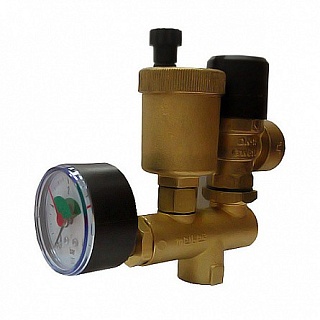 Группа безопасности комплект К, в сборе и изоляции, до 50 кВт, 3бара, G1/2"  (M66065) Meibes