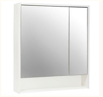 Зеркало-шкаф 80 "Мальта-80" белый универсальное (без света) VIANT