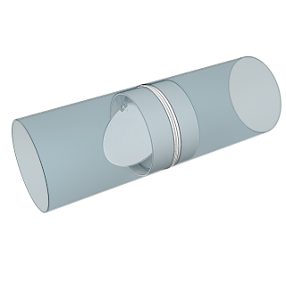 Соединитель 10СКПО с обратным клапаном пластик,D100 (24)